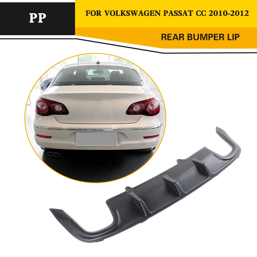 PP JC Car Styling auto rear spoiler diffuser lip for Volkswagon VW