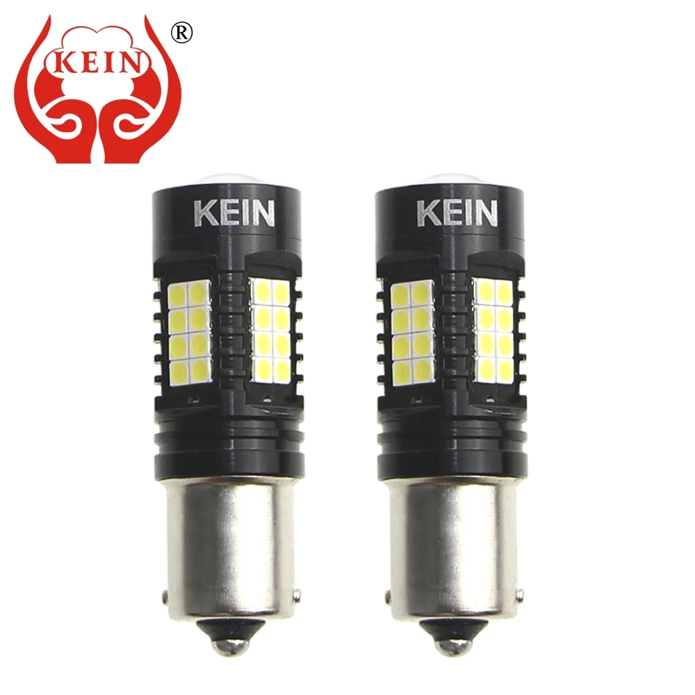 KEIN 2 шт. P21W светодиодный 1156 BAU15S PY21W BA15S огни автомобиля светодиодный BAY15D 1157 P21/5 Вт 3030 R5W 12V 24V дневные ходовые огни, цвета-красный, желтый, авто лампа