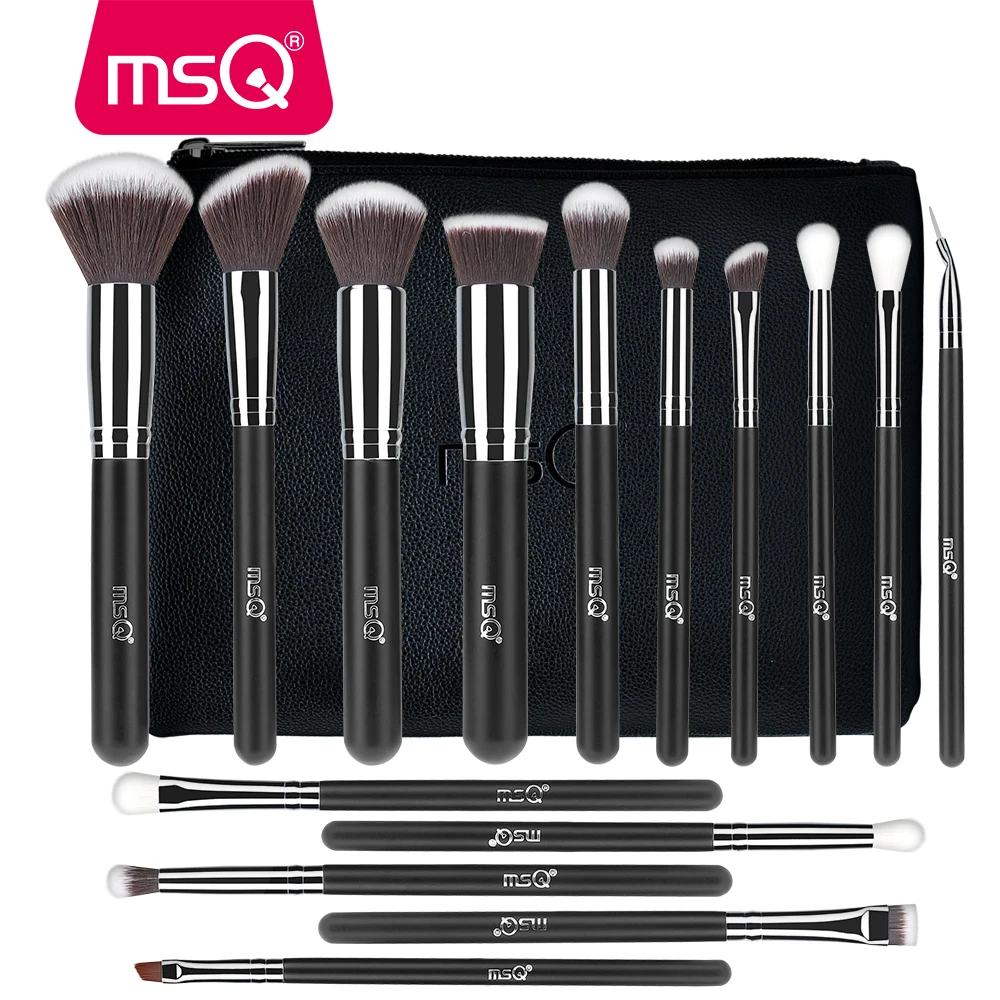 MSQ 4/15/19PCS Makeup Brushes Set Powder Foundation Eyeshadow Brush Make Up Kits Beauty Cosmetics Tools Natural & Synthetic Hair MSQ 4/15/19PCS Makeup Brushes Set Powder Foundation Eyeshadow Brush Make Up Kits Beauty Cosmetics Tools Natural & Synthetic Hair