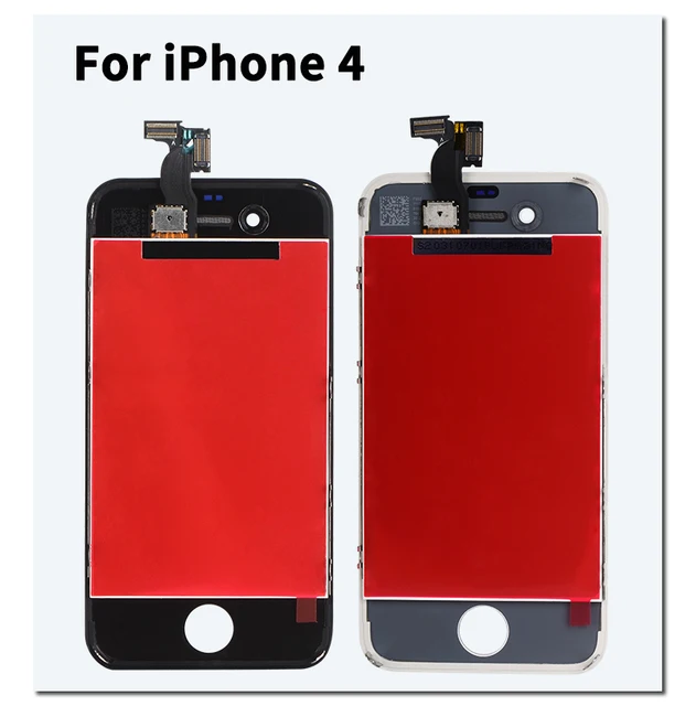 iPhone 4 Display Glas med LCD - Vit