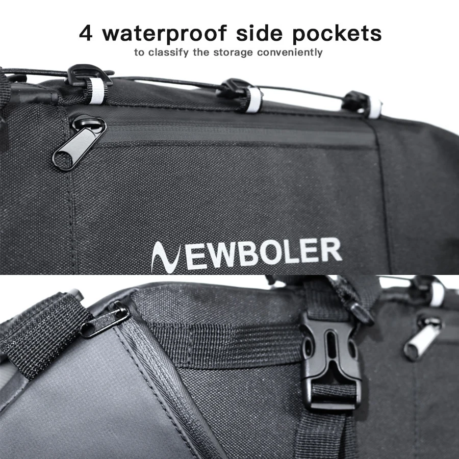 Cheap NEWBOLER 2019 Bike Bag Bicycle Saddle Tail Seat Waterproof Storage Bags Cycling Rear Pack Panniers Accessories 10L Max 6