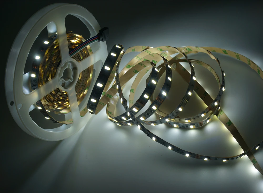 Лента светодиодная двухцветная 12 в пост. Тока 5 м/рулон|strip white|led strip white5050 led |