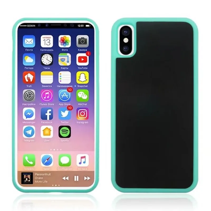 500 шт. наноприсоски волшебный антигравитационный чехол для iPhone 11 Pro Max XS XR X 8 7 6 6S Plus samsung 9 8 S10 E S9 S8 S7 Edge Cover