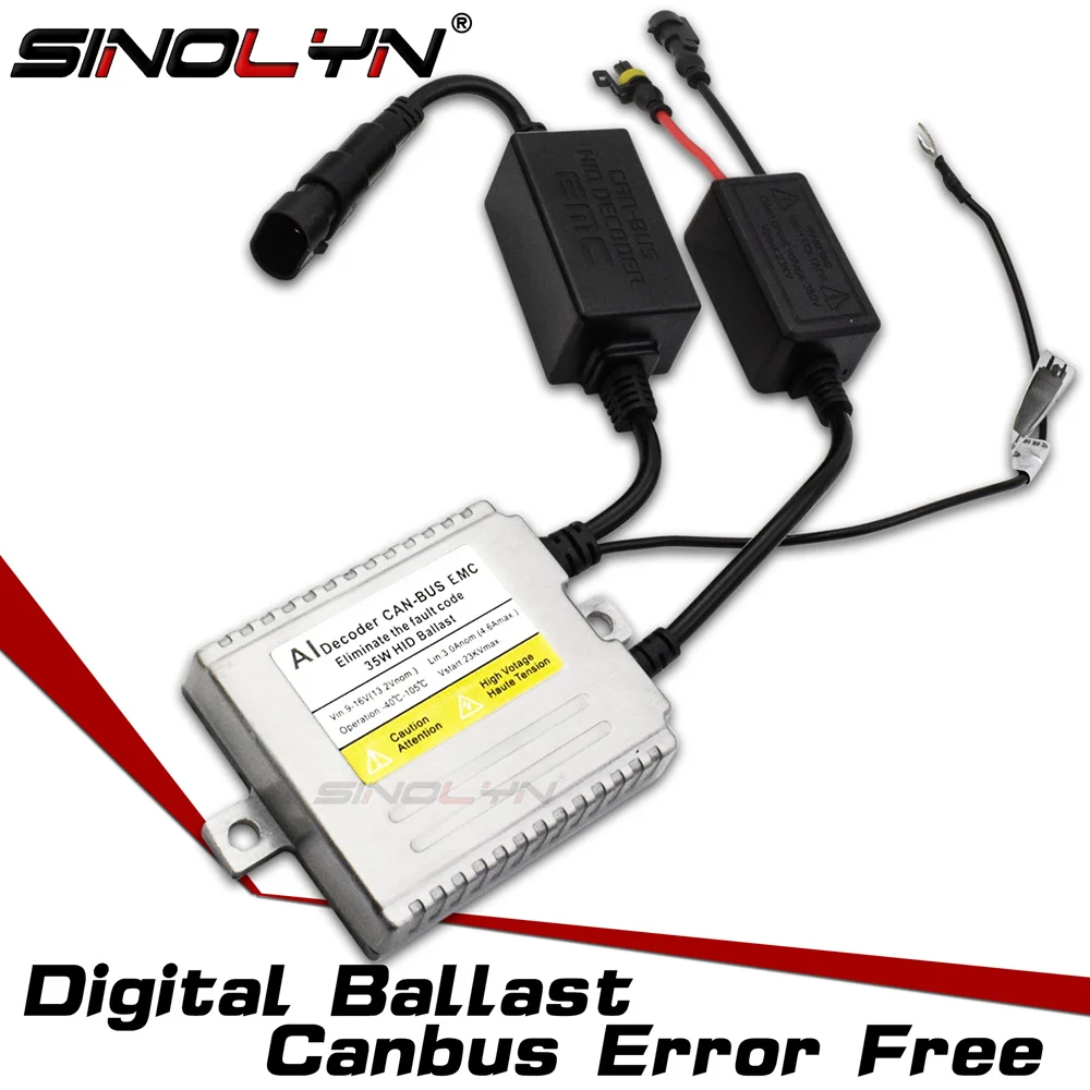 Sinolyn Xenon Ignition Unit Block Canbus Error Free For HID Lamps AC