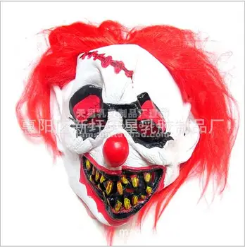 

Funny Horror Scary Clown Masks Red Hair Scary Clown Mask Full Face Cosplay Horror Masquerade Adult Ghost Mask Halloween Party