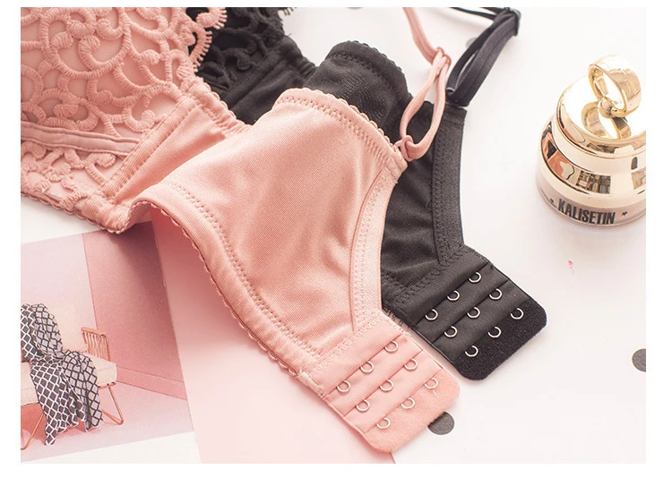 Jerrinut Sexy Lingerie Set Underwear Women Push Up Bra Set Seamless Embroidery  Bra And Panty Brassiere Bra Brief Sets 11