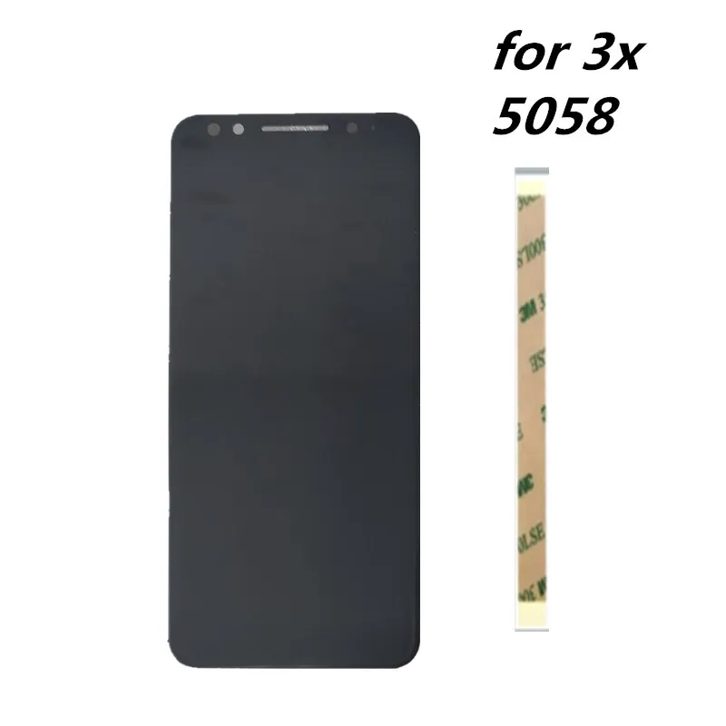 

new 5.7inch For alcatel 3x 5058i 5058y 5058 LCD Assembly Display + Touch Screen Panel Replacement for alcatel 5058 Cell Phone