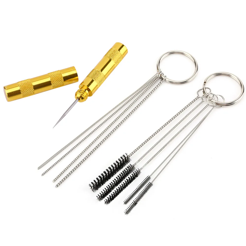 

Wholesale 11Pcs/Lot Airbrush Spray Cleaning Repair Tool Kit Stainless steel Needle Brush Set