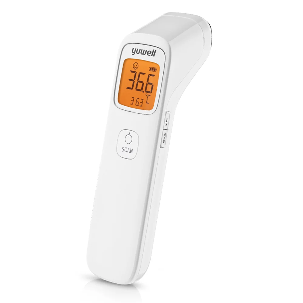 

Yuwell Accurate Fast Digital Infrared Forehead Thermometer Baby Adult Electric Non Contact Temperature Measure Gun Fever Warning