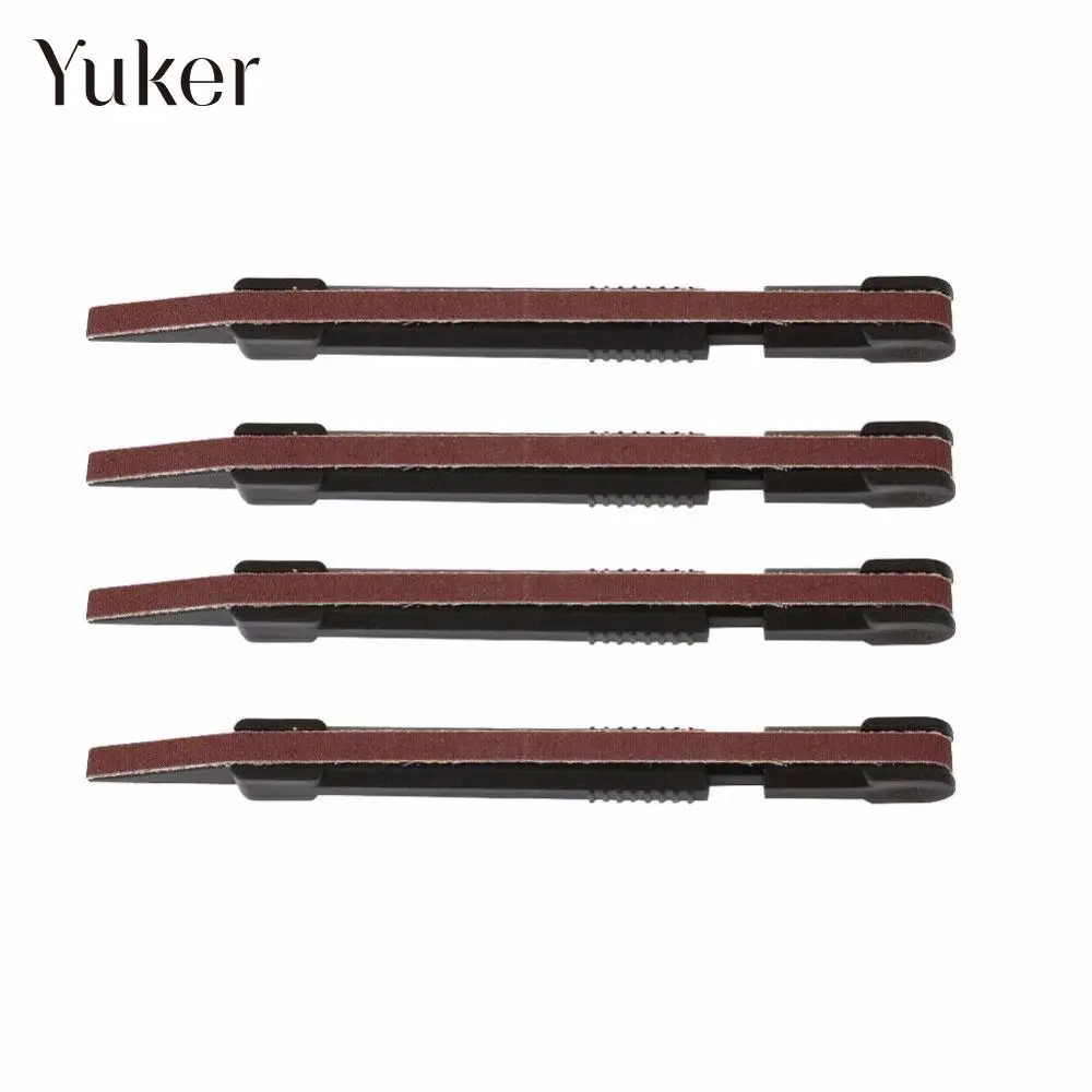 Yuker 4 Размеры ладов гитары, Венчающей уровне файлов гитарный Мастер циклевка ремонт инструмент ручка комплект черный гитара аксессуары