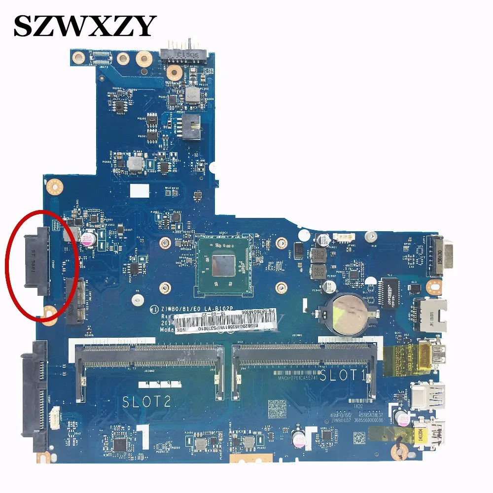 Новая материнская плата для ноутбука Lenovo B40-30 ZIWB0/B1/E0 LA-B102P N2840 или N2830 5B20G46356 |