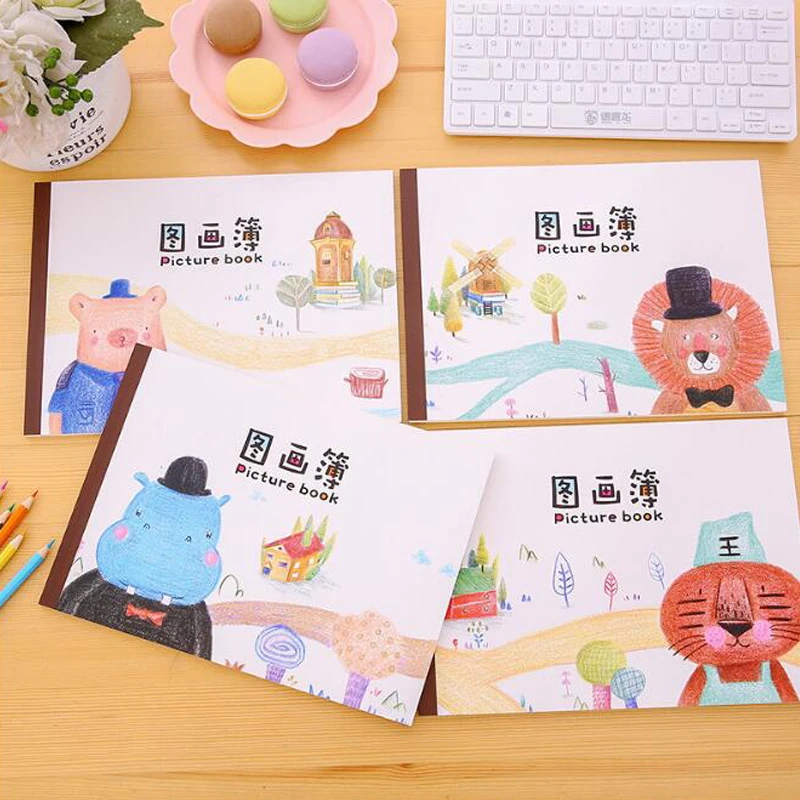 Корея креативная книга с аппликациями ученик эскиз детский сад живопись пустое изображение граффити книга