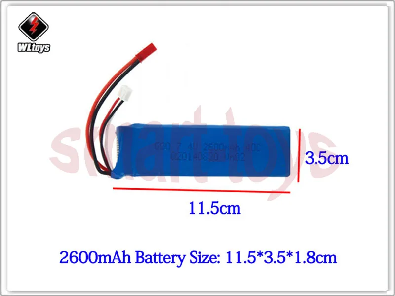 V262-15 Battery 7.4V 2000mAh  2600mah for Wltoys V262 V333 RC Quadcopter Spare Parts (6)