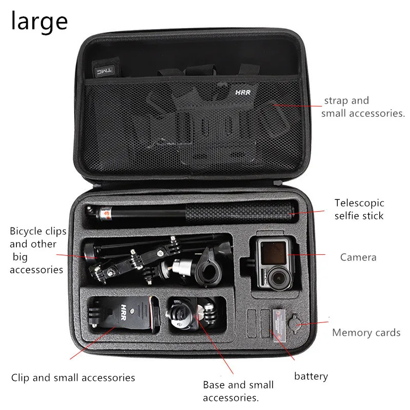 Спортивная камера, портативный чехол, сумка, противоударный, коробка, запасные части, сумка для хранения, для DJI OSMO, аксессуары для экшн-камеры