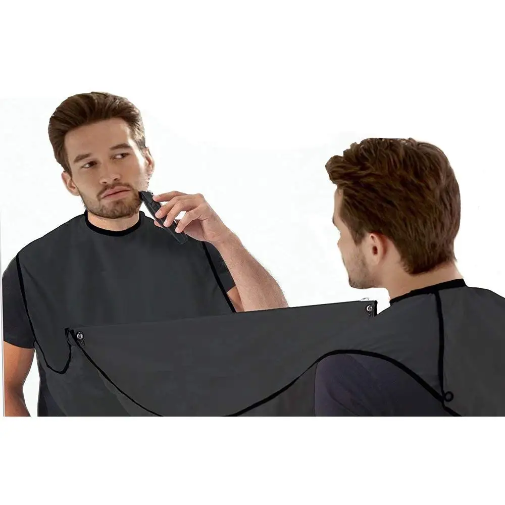 Waterproof Beard Bib for Men Shaving/Hair Clipping/Grooming Cape Apron,Strenth Nylonin Window