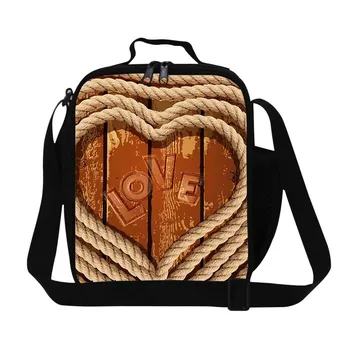 

Dispalang Heart Shaped Lunch Bag For Girls Love Print Insulated Children Lunch Box Office Ladies Thermal Bag Lunch Food Bag
