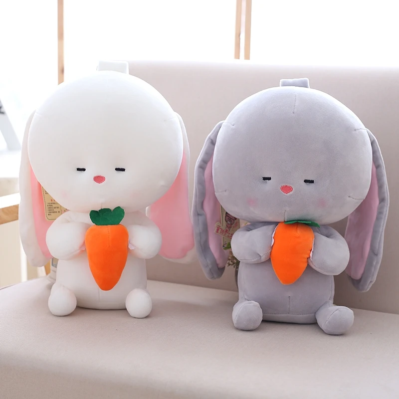 

25cm Cute Stuffed Rabbit Plush Toy Kawaii Down Cotton Soft Animal Toys Dolls Kids Sleeping Toy Children's Gift Girls Love Doll