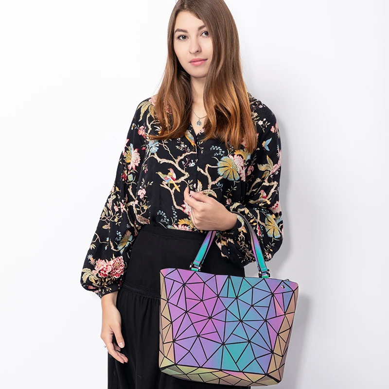  Lovevook women handbag luxury shoulder bag set folding Totes crossbody bag female purse and wallet  - 33001533919