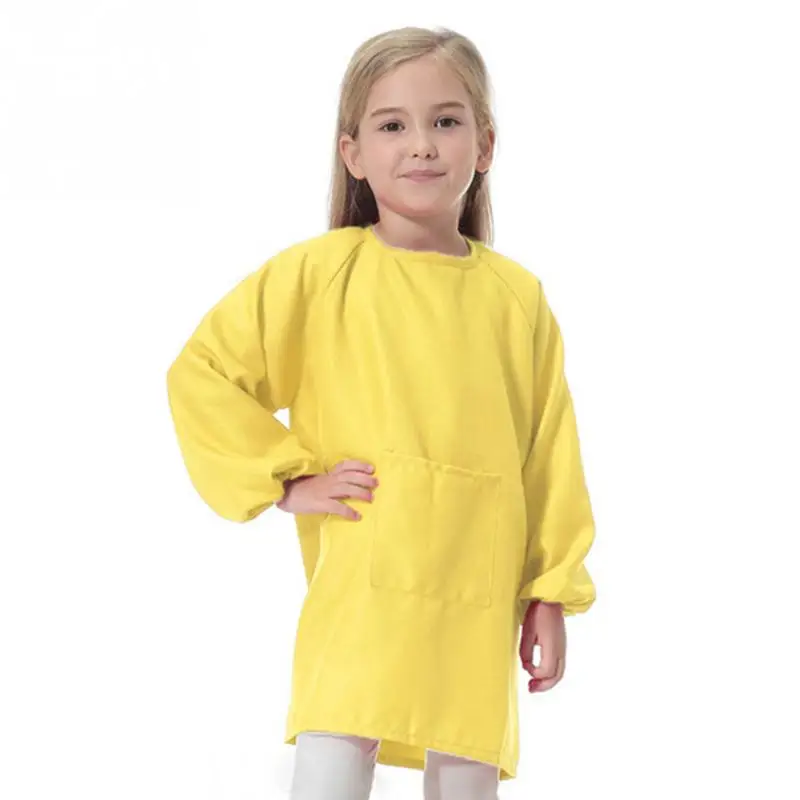 

New Arrive Boys Girls Kids Waterproof Painting Smock Chilrden Apron Art Craft Long Sleeve for 5-16T
