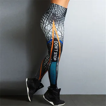 

printing Letter line Wave point Tighten Ventilation tayt workout leggings women leggins mujer fitness legging legins women pants