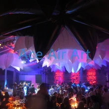 Китайский поставщик подвесной светодиодный надувной светодиодный светильник в виде цветка для украшения свадьбы