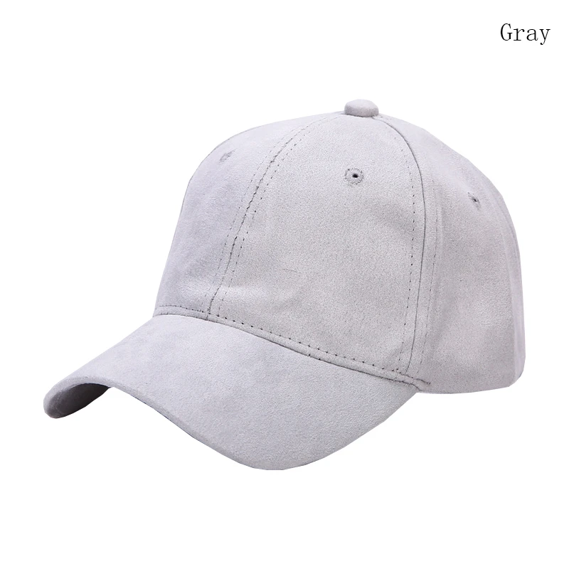Longkeperer замшевые бейсболки для женщин фирменный дизайн кепки в стиле хип-хоп замшевые шляпы для дам Твердые крышки gorras beisbol R80 - Цвет: Gray