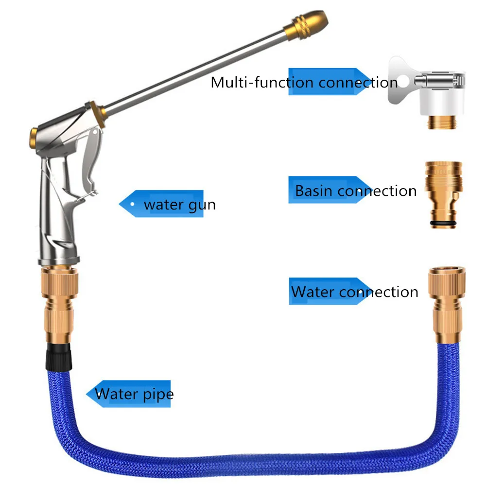 Автомобильный водяной пистолет высокого давления струйный садовая мойка шланг палочка сопло распылитель полив разбрызгиватель инструмент для очистки дропшиппинг