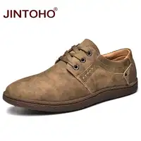 JINTOHO ยี่ห้อ Loafers หนังแท้รองเท้าแฟชั่นผู้ชายรองเท้าสบายๆชายรองเท้ารองเท้าหนังรองเท้าแตะผู้ชาย