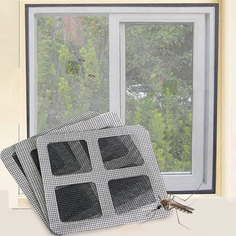 Image 6pcs Home Anti Mosquito Door Window Repair Screen Patch Stickers Mesh Screen Protector Magic Sticker DIY Home Decor Accessories