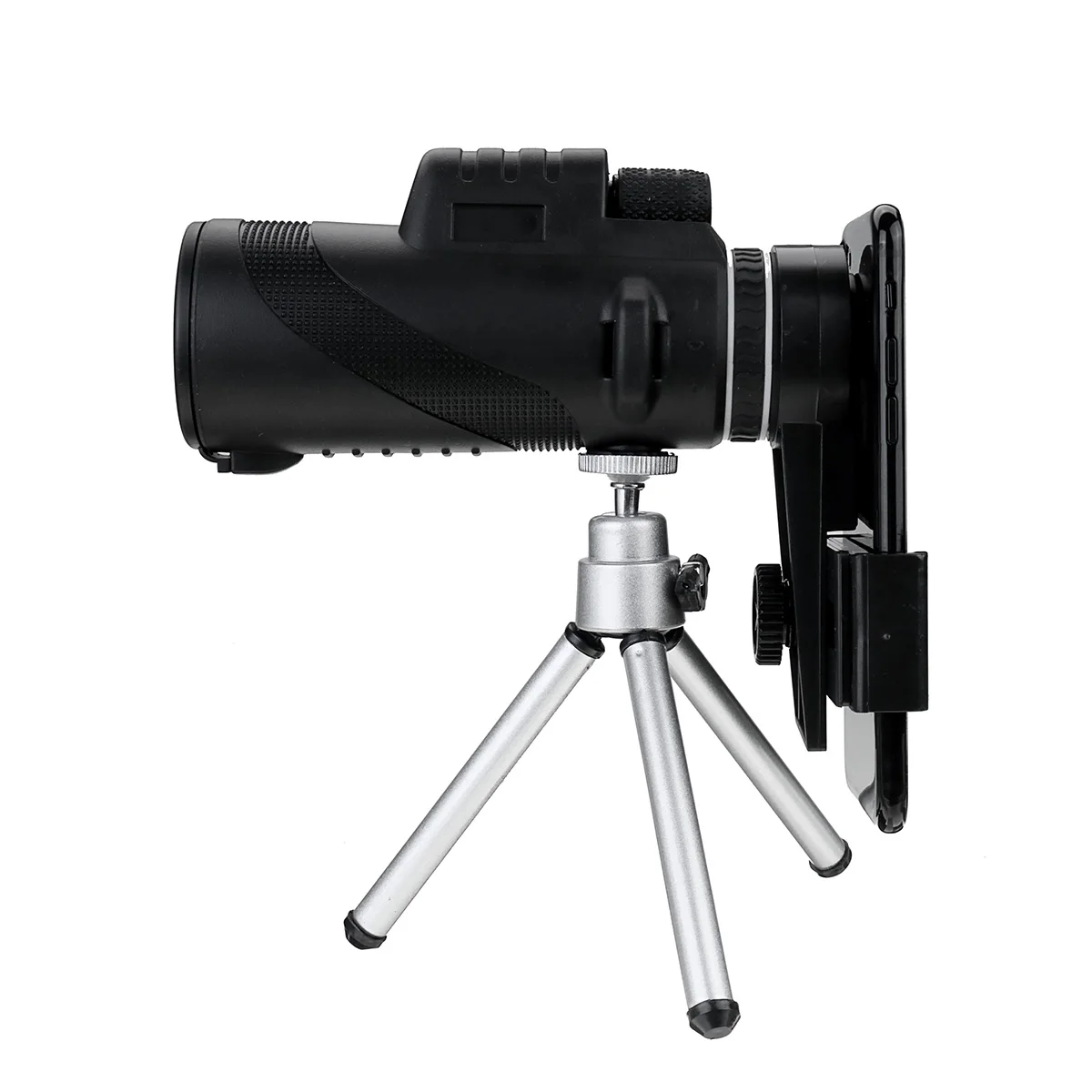 40X60 зум HD объектив Мини ночного видения Монокуляр телескоп со штативом телефон клип ручной бинокль для наружного охоты кемпинга