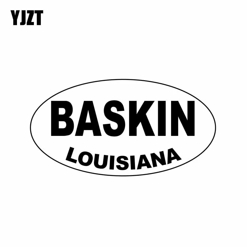 YJZT 14 8 см * 7 овальная Автомобильная наклейка BASKIN LOUISIANA виниловая