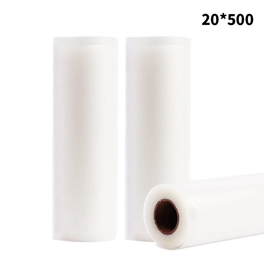 20x500 CM Vacuum Food Sealers Bags Vacuum Heat Sealer Food Saver Bags Keep Food Fresh Vacuum Sealer Saran Wrap Food Storage Bags 20x500 CM Vacuum Food Sealers Bags Vacuum Heat Sealer Food Saver Bags Keep Food Fresh Vacuum Sealer Saran Wrap Food Storage Bags