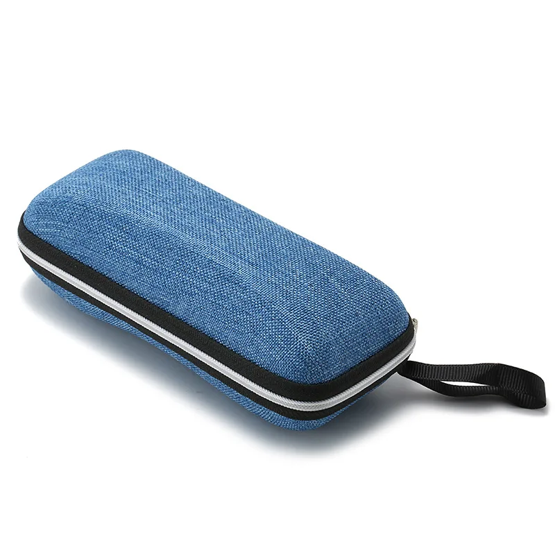 Cloth Blue Iboode кожа/ткань молния близорукость очки Чехол Пресбиопия очки коробка Простые солнцезащитные очки коробка для хранения Портативный Органайзер - Цвет: Cloth Blue