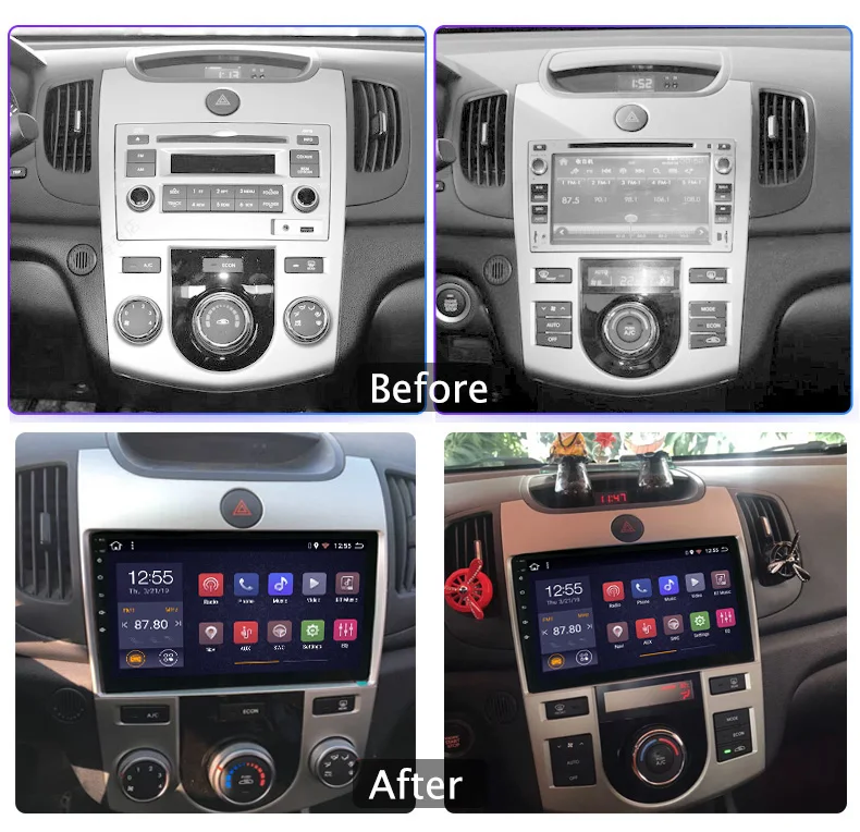 9 дюймов Android 2.5D ips автомобильный DVD gps для KIA Forte Cerato 2008- Автомобильный Радио gps навигация головное устройство встроенный wifi