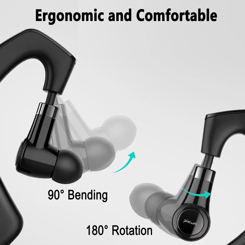Горячая Picun W3 эргономичный ушной крючок беспроводной стерео музыка Bluetooth наушники
