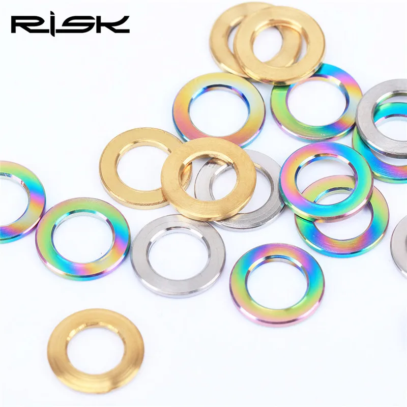 Risk Brand 10pcs/Lot Titanium Alloy Gasket Adjutstment Gaskets Titanium