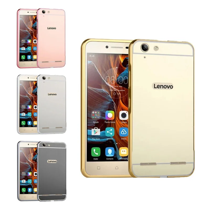 

Mirror Case for Lenovo K5 Plus 5.0" Plating Metal Frame with Acrylic Back Cover Case for Lenovo K5 Plus Phone Shell Cases Covers