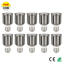 10 шт. светодио дный прожектор УДАРА E27 GU5.3 GU10 базы AC220V ювелирный магазин Showroom Костюмы магазин освещения лампы 7 Вт 10 Вт 12 Вт