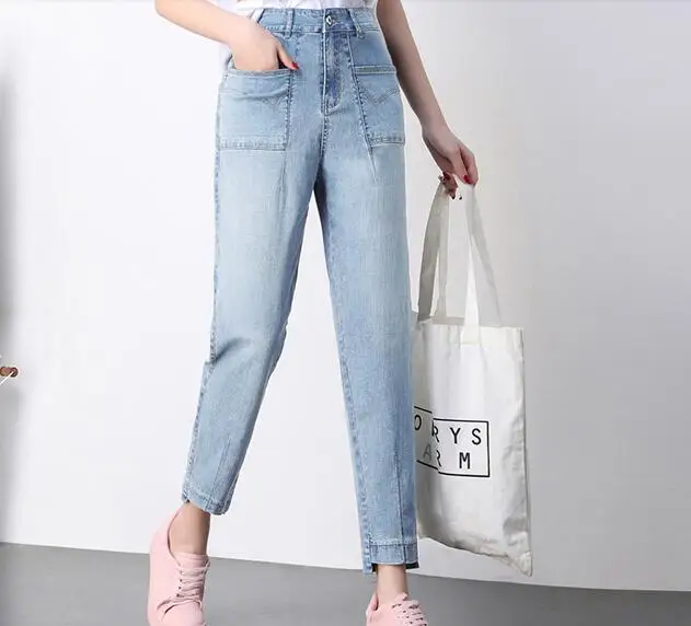 P1 Nueva Jeans Sueltos Las Mezclilla Otoño Cintura Harem Moda Pantalones Alta Plus De Tamaño Akd0902 Primavera Mujeres Casual p3 p2 ZwRZITqxr