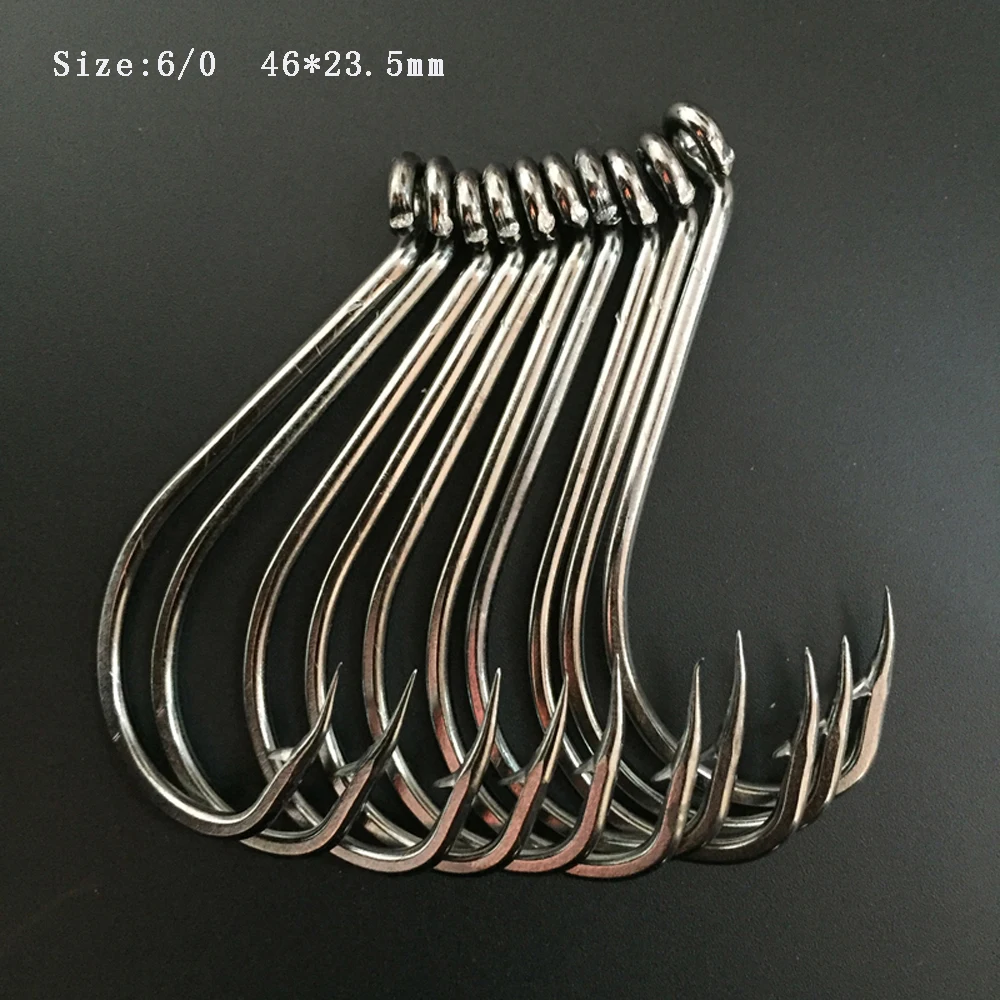 

CN05 80pcs Pack 6/0 Octopus Fishing Hook Stianless Steel Mustad Octopus Fishing Hook Squid Fishing Hook