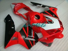 Инъекции Aftermarket частей тела обтекатели для Honda CBR600RR 05 06 красный черный обтекателя комплекты CBR 600RR 2005 2006 17MK