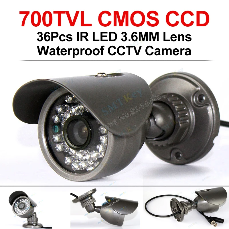 

700 tvl CMOS CCD IR Cut 36pcs IR LED 3.6mm Lens Waterproof outdoor/indoor night vision cctv camera