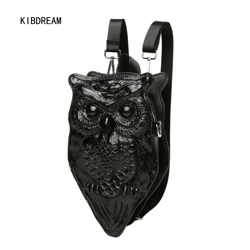 KIBDREAM 2017 Women Backpack Single Shoulder Oblique 3d Personality Cool and young girl Pu Backpack Shoulder