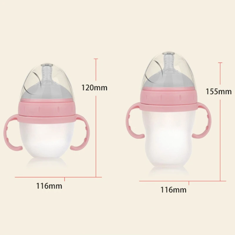 Новая детская силиконовая бутылочка для кормления 2 размера бутылка для детского молока