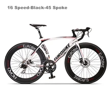 Eurobike XC7800 New 14/16 speed Road Bike 700C Professional Road Bicycle Double Disc Brake Aluminium Alloy Frame Road Bicicleta