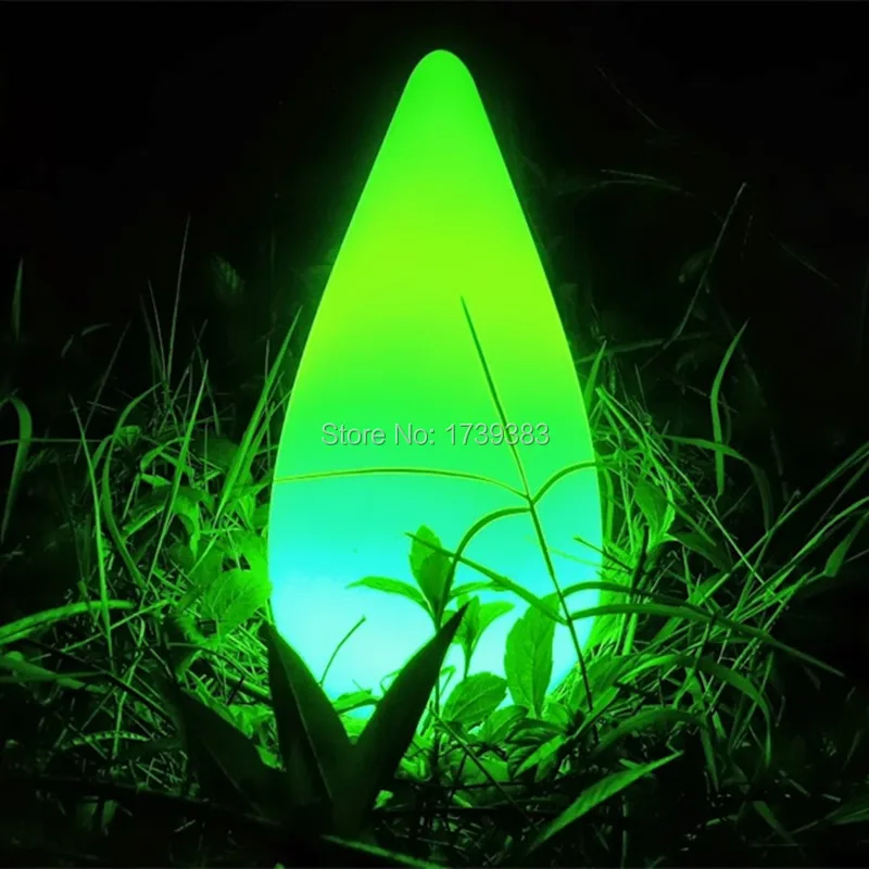 

Energy saving color changing LED Teardrop Rocket led night light remote control rechargeable LED Water Drop glowing mood lamp