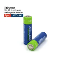 

Etinesan Stable voltage 3000mWh AA Batteries 1.5V Rechargeable Battery polymer lithium li-ion Battery for camera ect