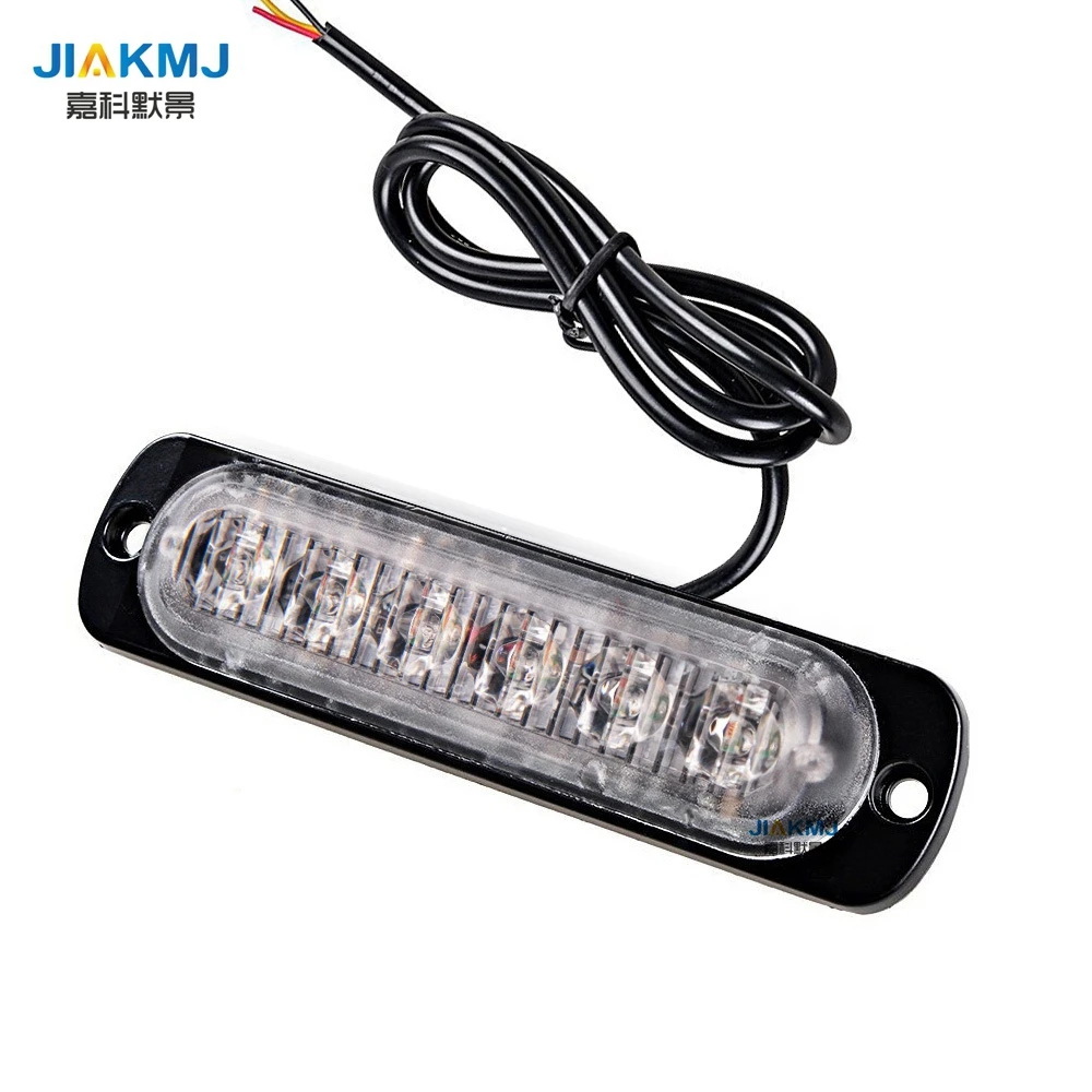 18 Вт 6LED высокое Мощность янтаря Strobe Light грузовик бортовой Предупреждение свет вспышки строба Предупреждение свет бортовые огни