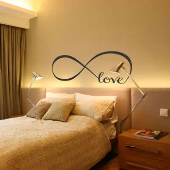 

LOVE INFINITY Wedding Bedroom Decoration Vinyl Wall Sticker Home Decal Art