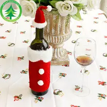 Рождественский Санта-бутылка для вина чехол Рождественский обеденный стол Декор